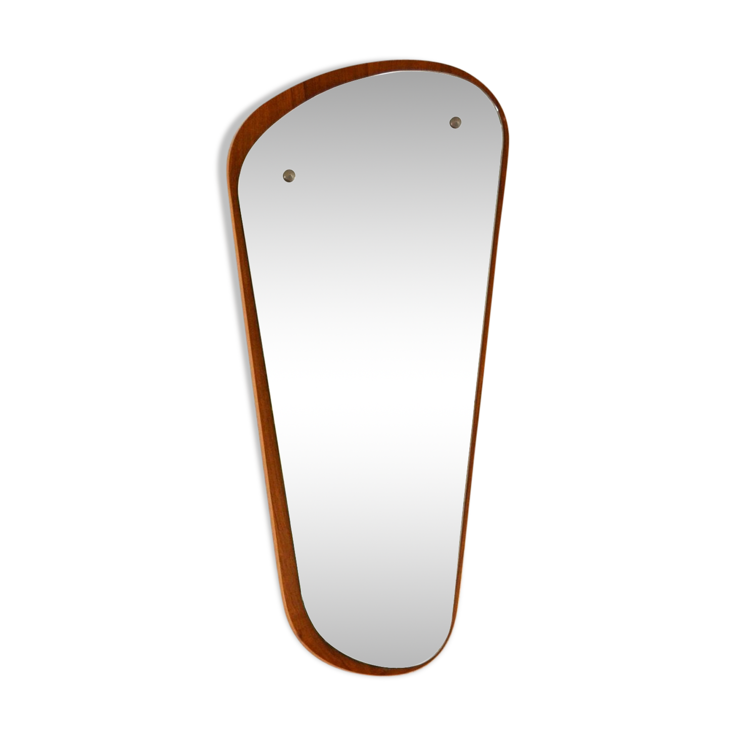 Scandinavian mirror shape free 1960 - 38x81cm