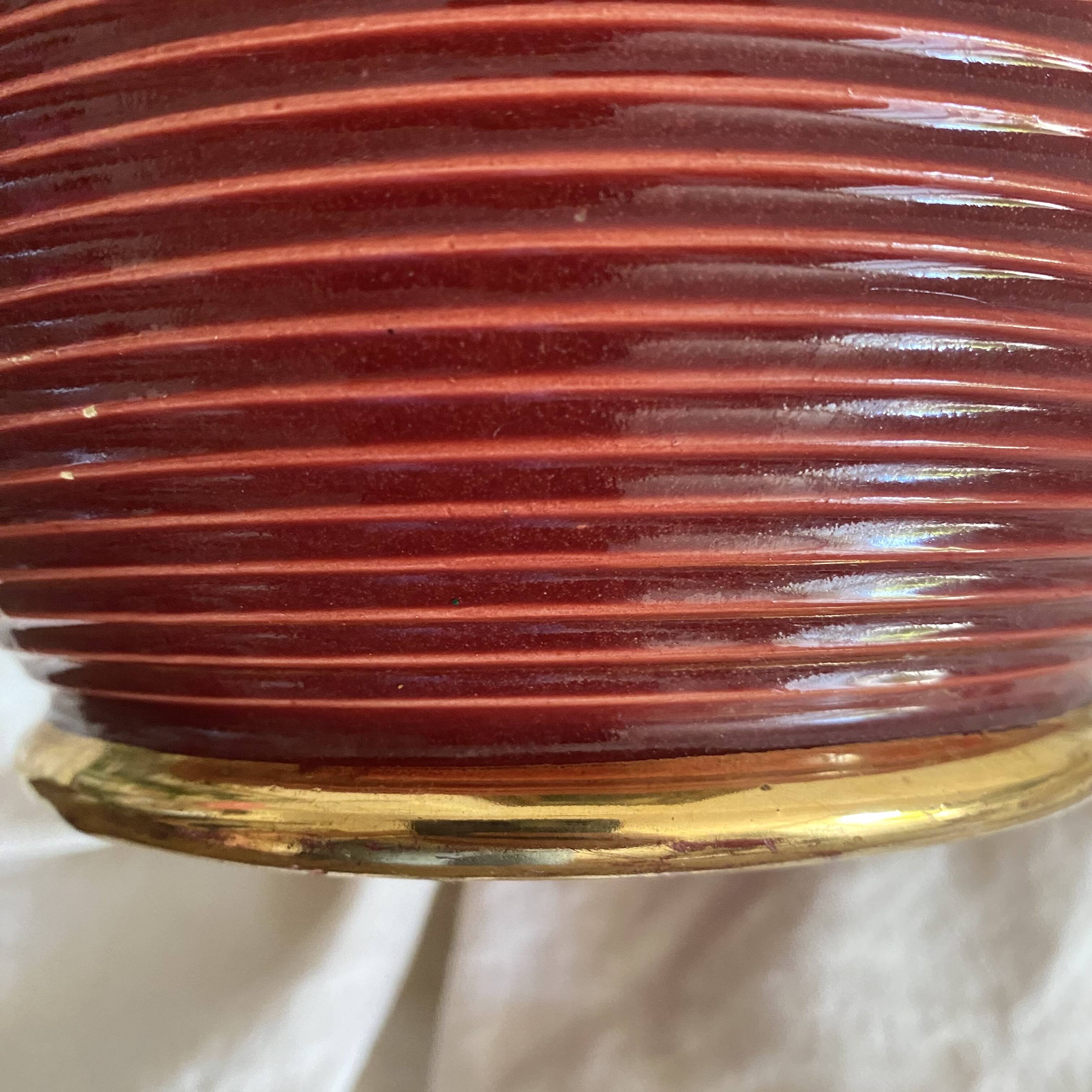 Saint Clément B. Letalle Art Deco ceramic flowerpot