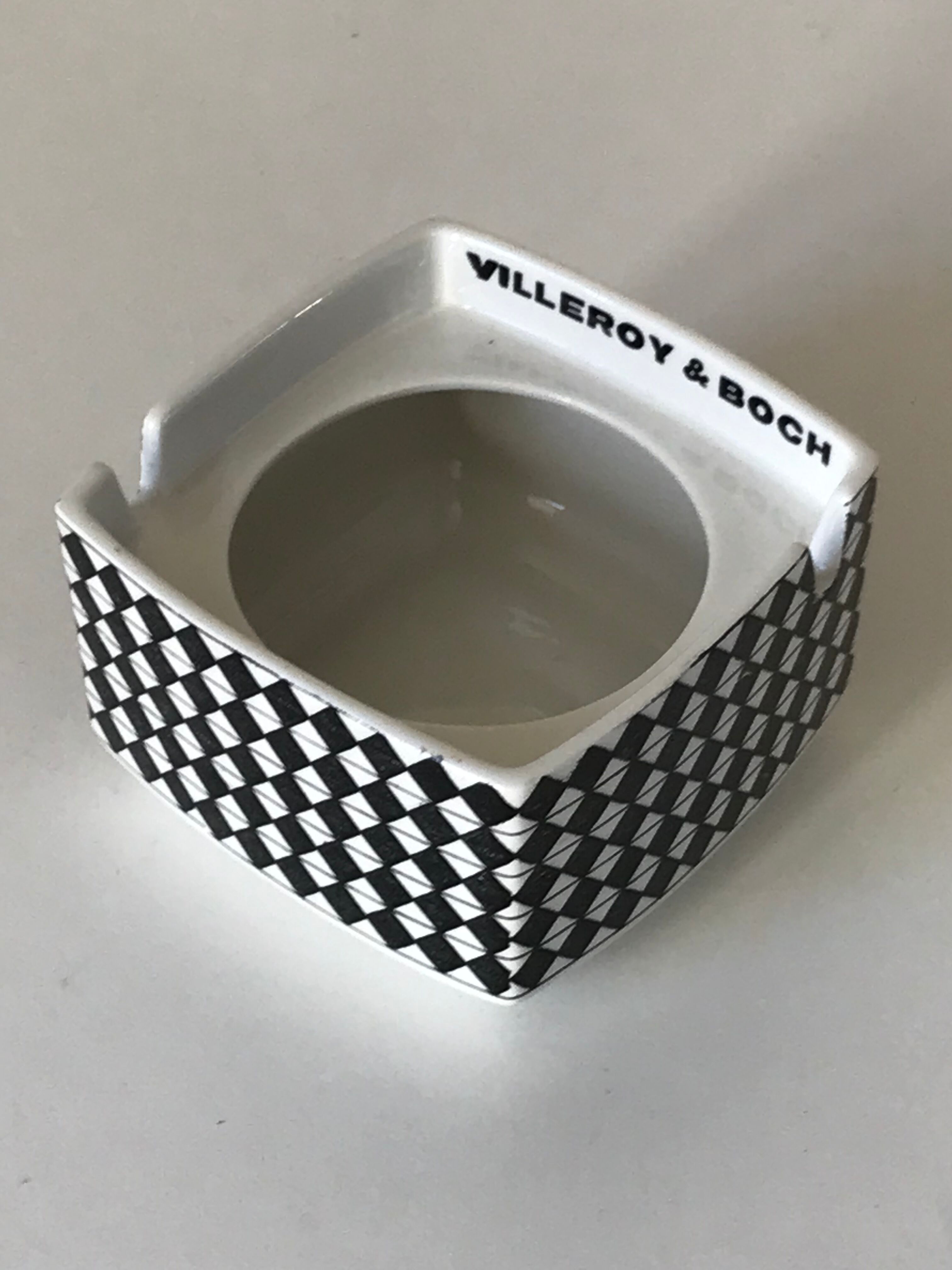 Vintage ceramic ashtray design villeroy and boch 70