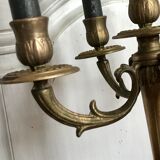 Chandelier five brass fires