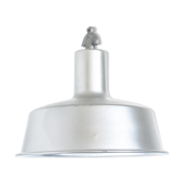 Vintage ceiling lamp industrial style aluminum. Spain 1970.