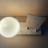 Art Deco marble photo holder lamp