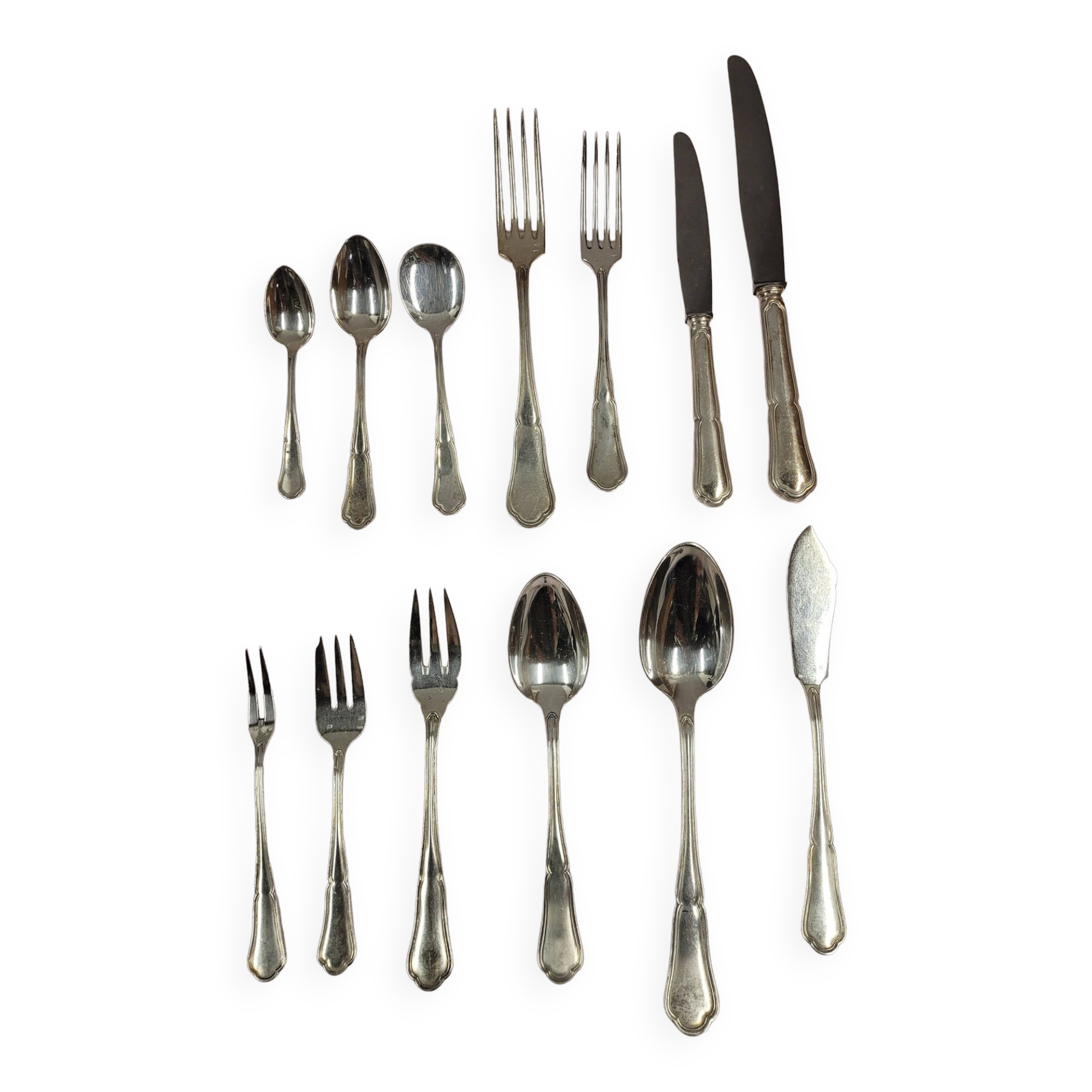 Cutlery set 170 pieces in chrome metal Goldsmith Chrysalia