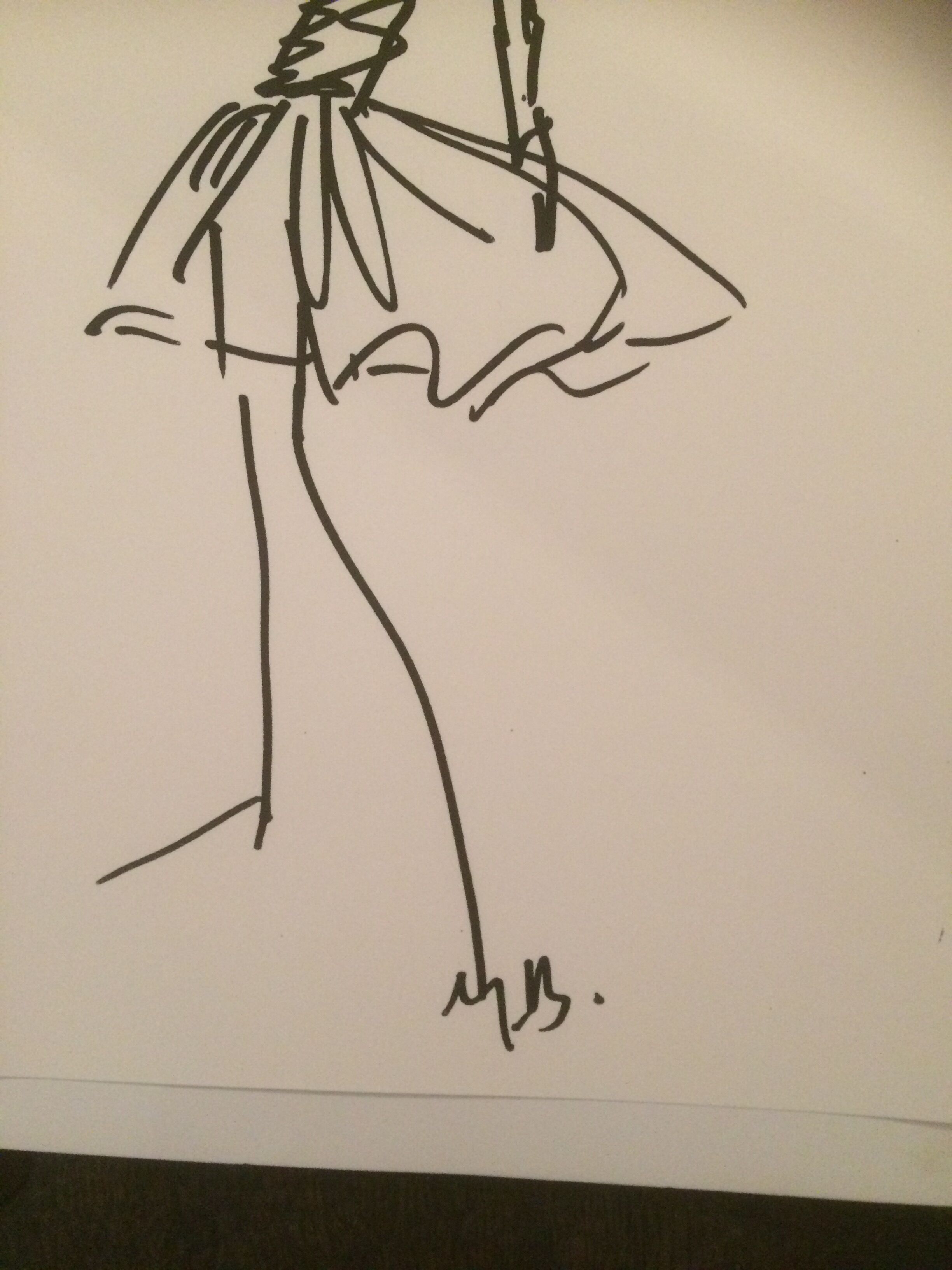 Christian dior, nice sketch of press vintage mode