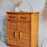 Vintage rattan sideboard