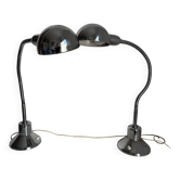 Paire lampes vintage 1940 de bureau jumo 210 chromée design - 50 cm