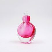 Flacon de parfum « Sommerso » en verre rose et transparent