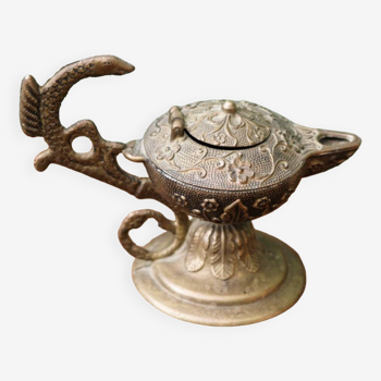 Brass oil lamp