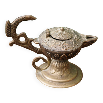 Brass oil lamp