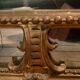 Large gold mirror with closed edges