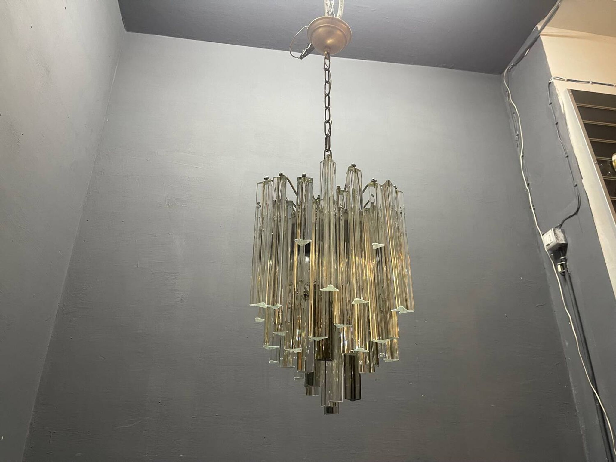 Murano Trilobi Chandelier 1970’s 