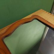 Vintage leather mirror