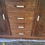 Art Deco style sideboard in palm wood