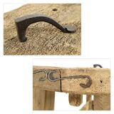 Antique wooden workshop workbench (74 x 210 x 47cm)