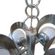 Iconico Lampadario Vintage Anni '70 – Design "Space Age" in Ferro Cromato