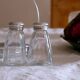Vintage tablepiece, pepper salt, stainless steel