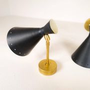 Pair of modern Italian wall sconces in Stilnovo style, wall lamp.