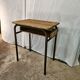 Bureau d'écolier 1950 une place taille adulte avec casier