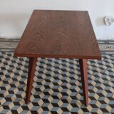 Teak coffee table with compass feet