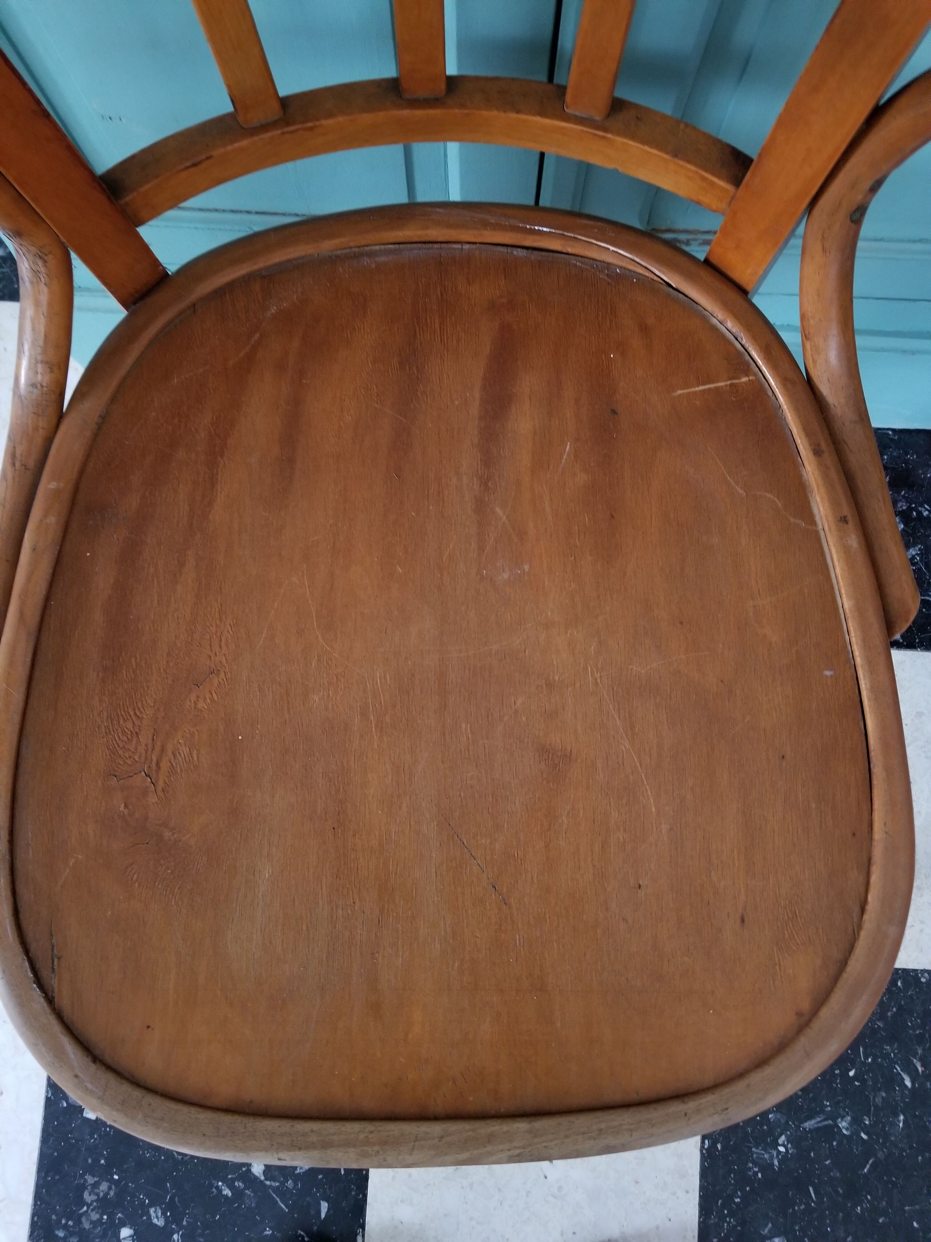 Fauteuil bois courbé