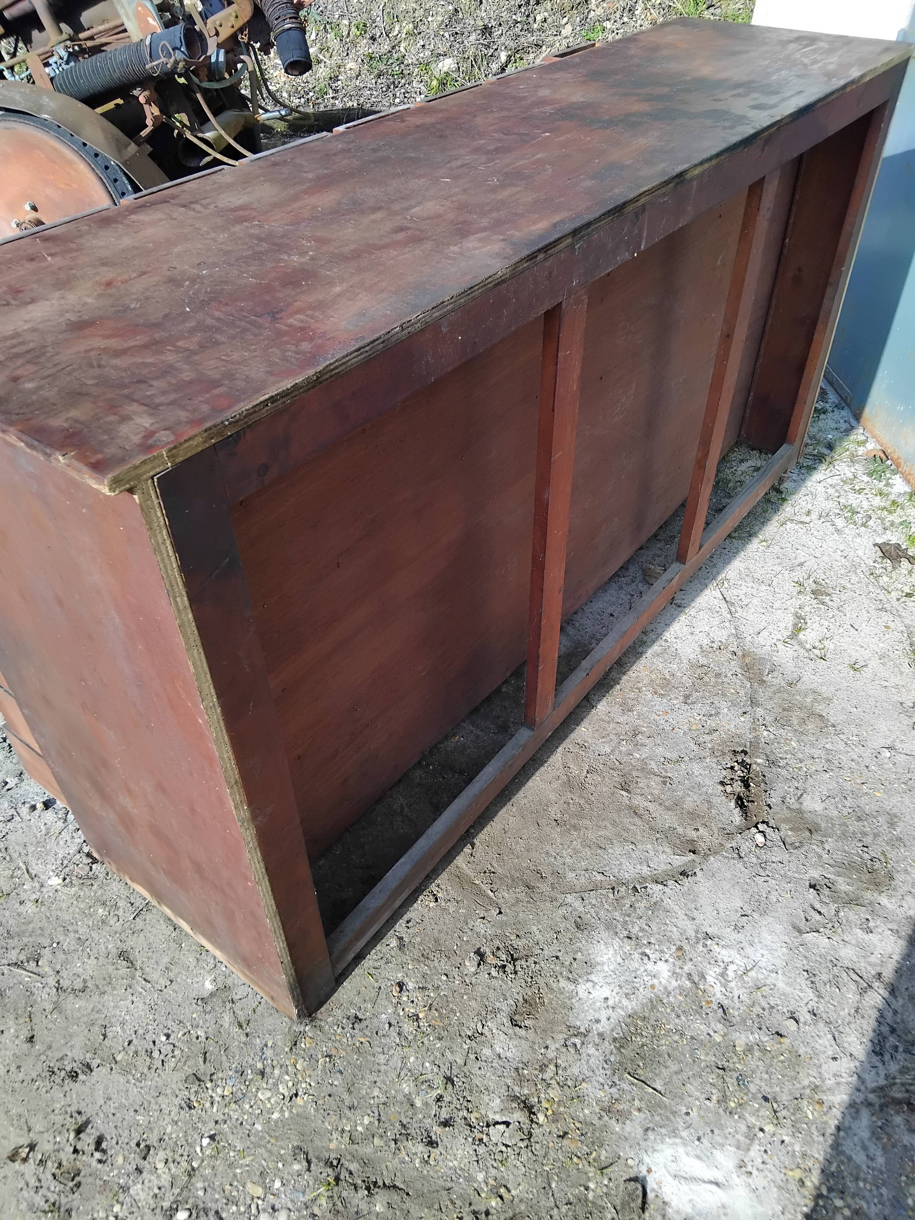 Old sideboard workshop furniture 49 drawers vintage design