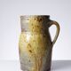 Large antique stoneware jug from Puisaye, pyritic, late 19th century.