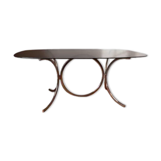 Smoked glass table 70