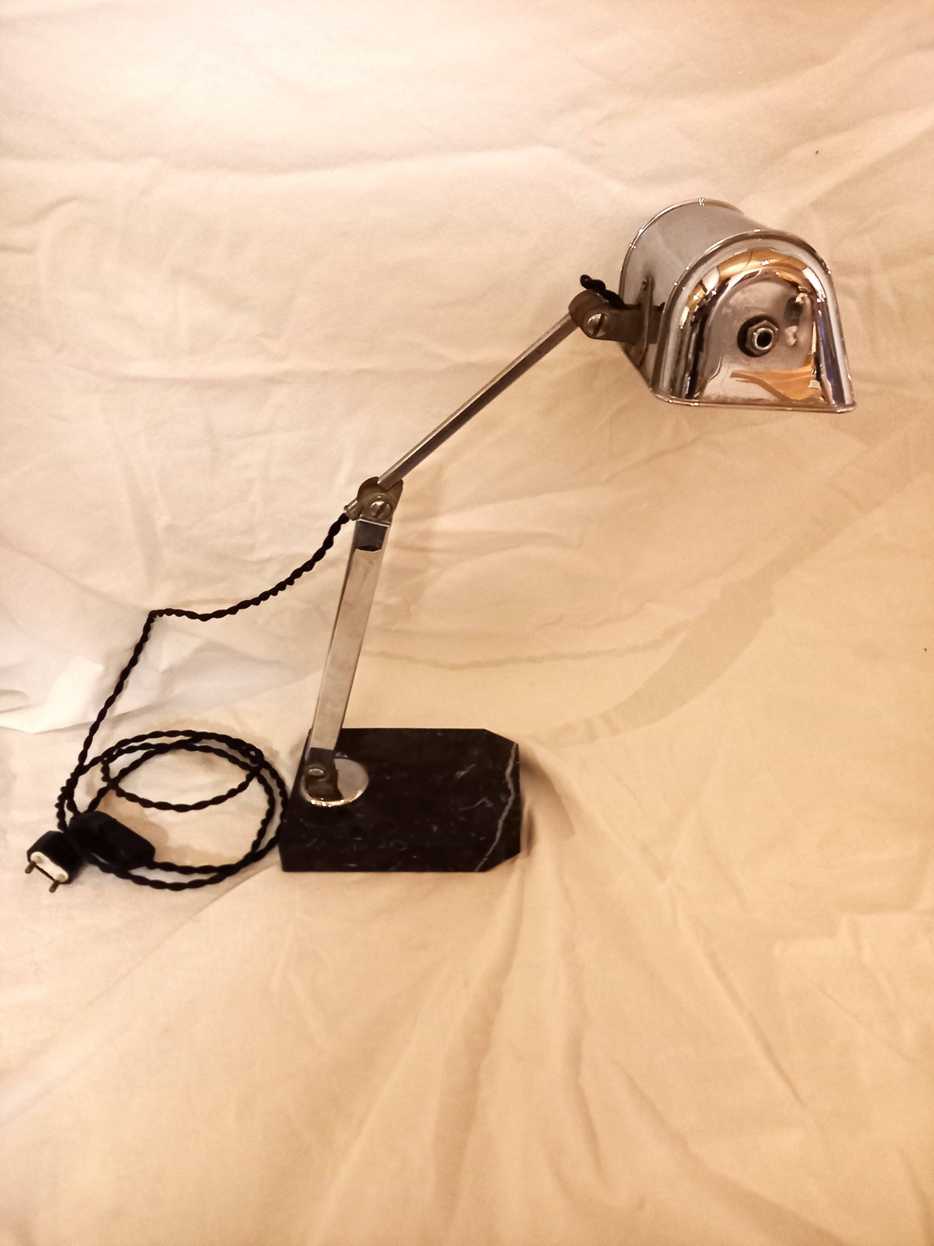 Art deco “Pirouette” desk lamp for Fare, 1930s