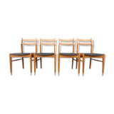 Set of 4 scandinavian chairs