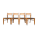 Set of 4 scandinavian chairs