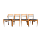 Set of 4 scandinavian chairs