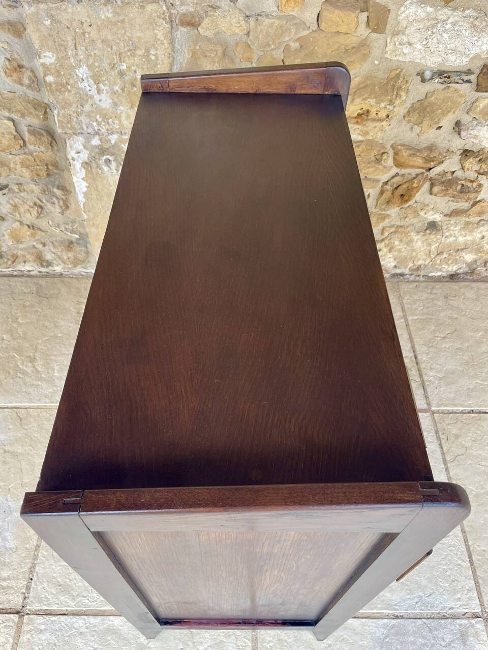 Commode de style Art Deco en noyer, circa 1950