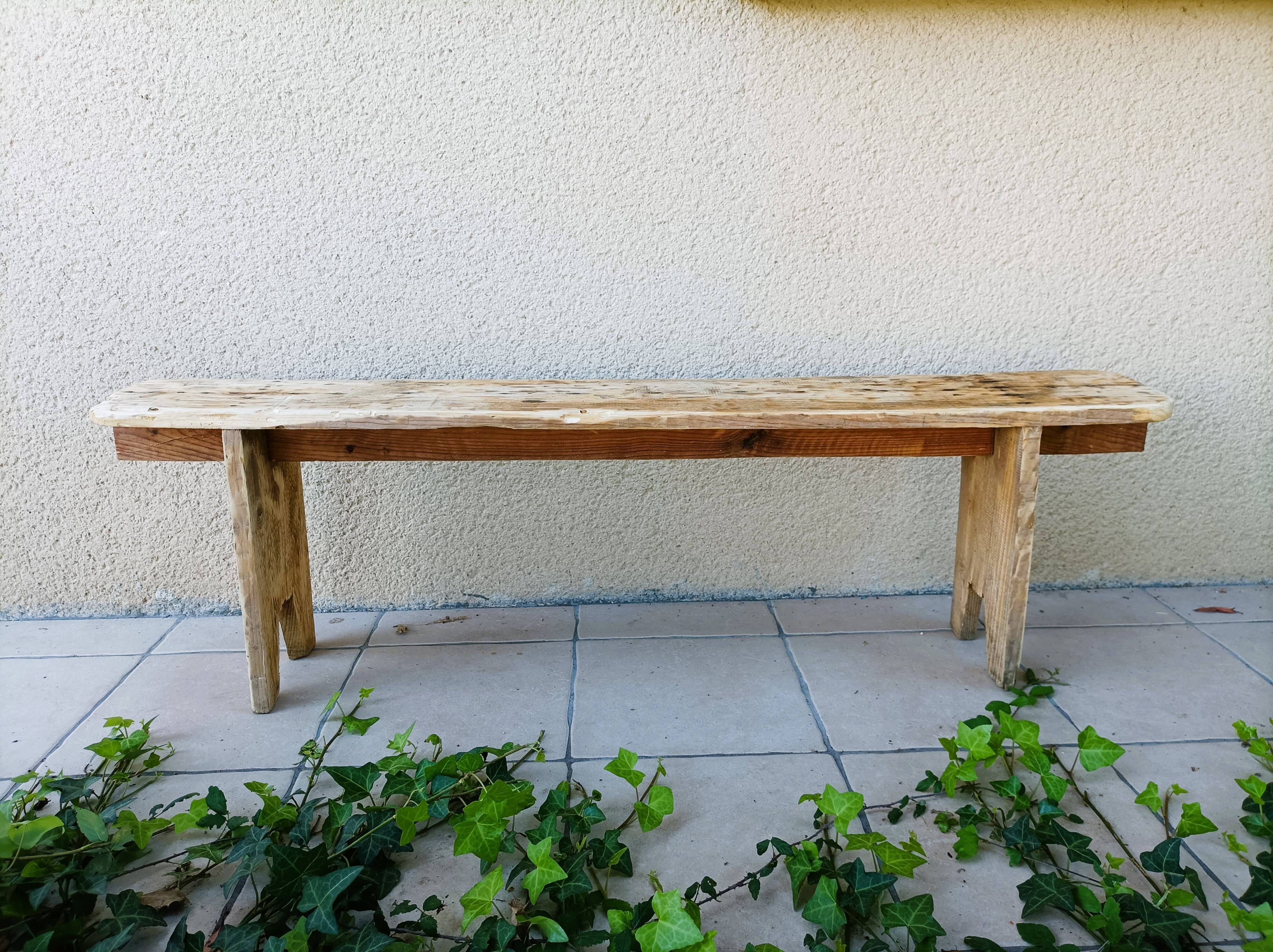 Handcrafted bench