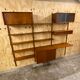 Vintage scandinavian teak wall unit by Poul Cadovius for Royal System 1960s