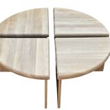 Vintage coffee table with side tables 80s design