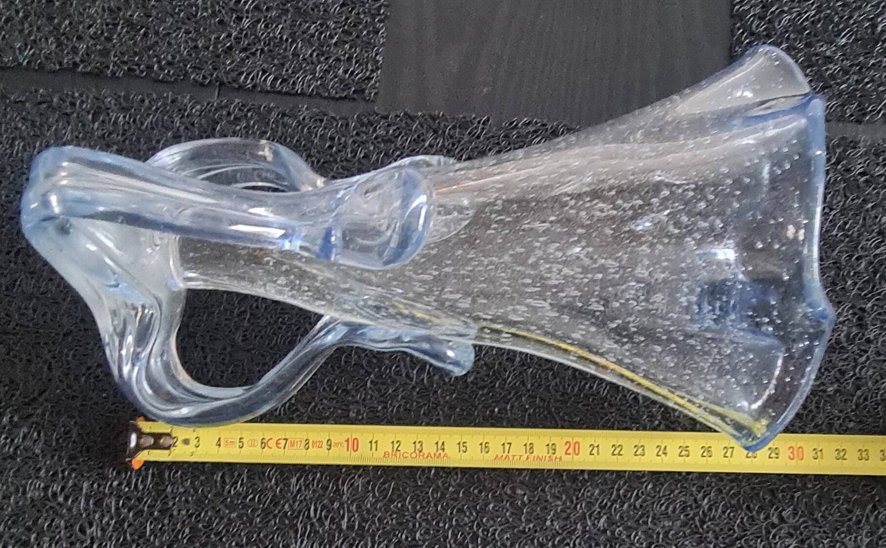 Artist Vase - Farinelli for Biot | Cloud Blue Bubbled Glass