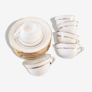 cups and saucers porcelain Vierzon