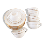 cups and saucers porcelain Vierzon