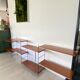 Vintage wooden string shelves
