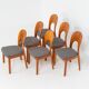 Ensemble de 6 chaises de salle à manger "Morten" par Niels Koefoed