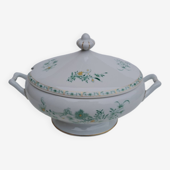 Soupière en porcelaine de Limoges Bernardaud modèle Pékin