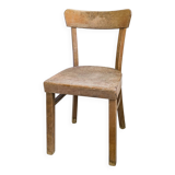 Chaise vintage Frankfurter en bois massif Mid-Century design classique pour