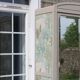 Vintage upholstered Parisian wardrobe