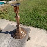 18th century chiseled bronze candlestick