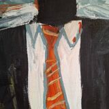 Tribute portrait to Basquiat