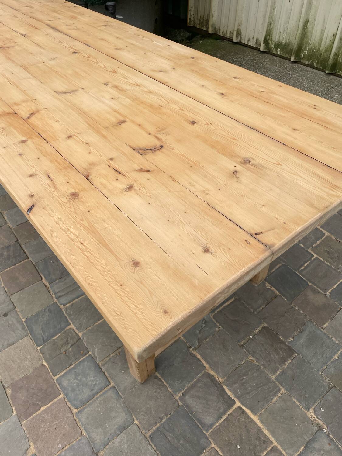 Table de ferme ancienne sapin 10 personnes