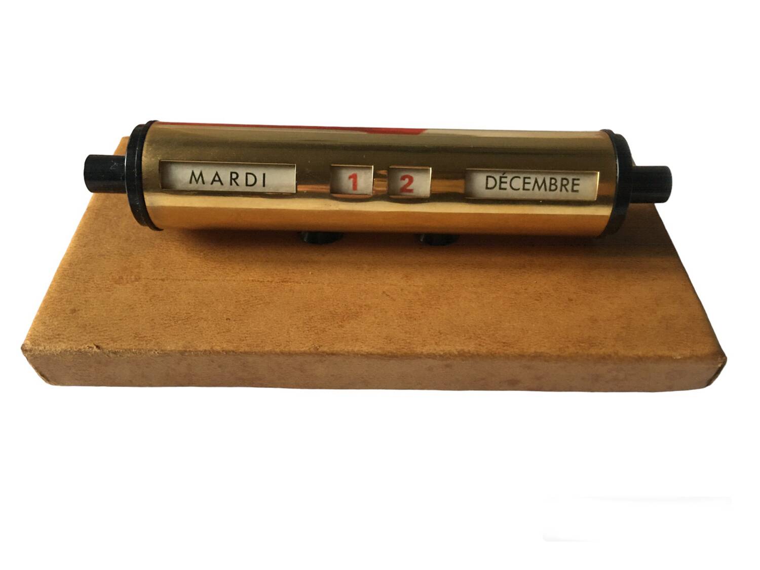 leather perpetual desk calendar