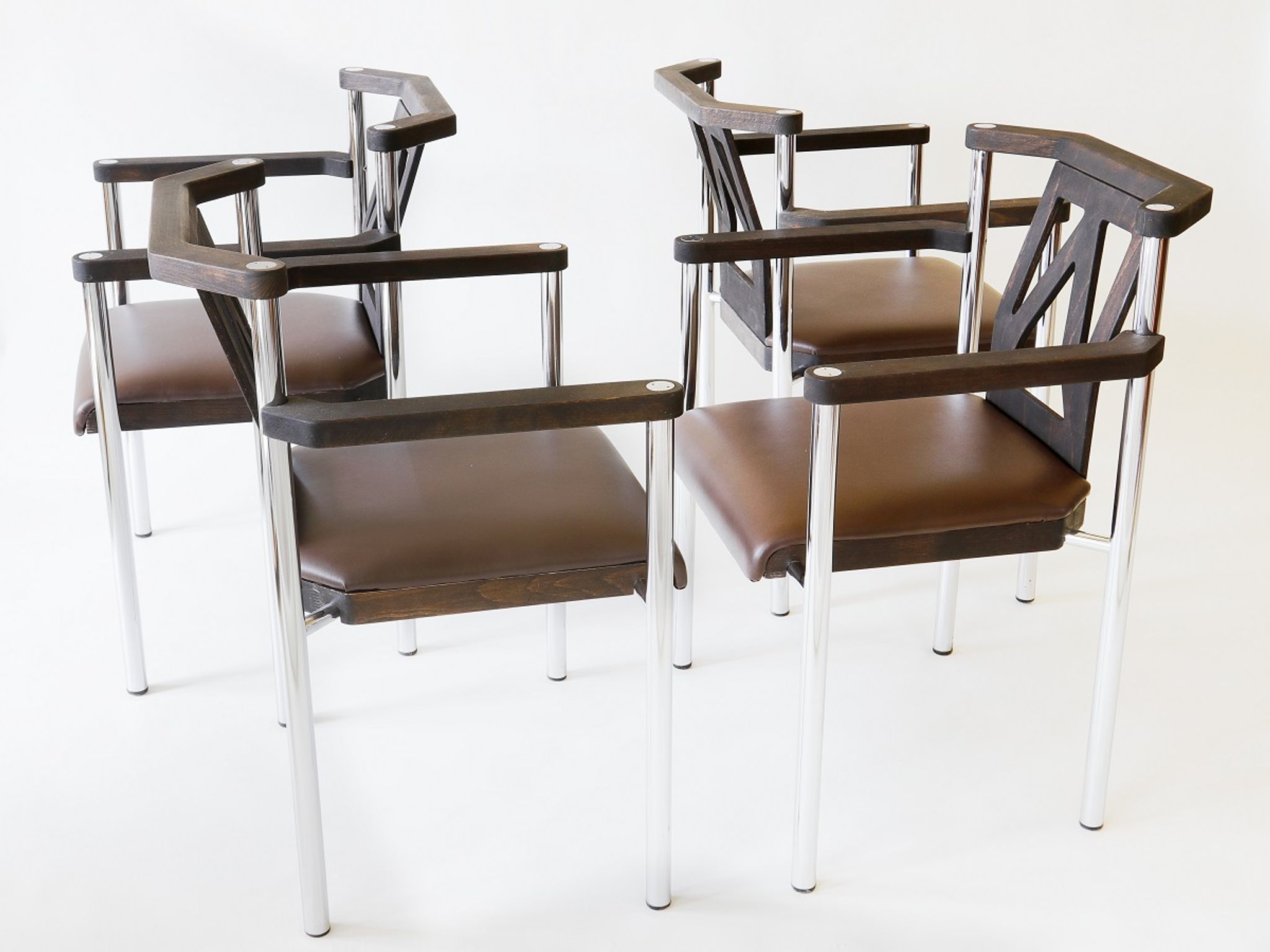 Set of 4 Kusch & CO armchairs, Germany, the '80s.