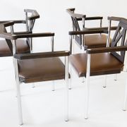 Set of 4 Kusch & CO armchairs, Germany, the '80s.