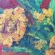 Huile sur toile "Les soucis"